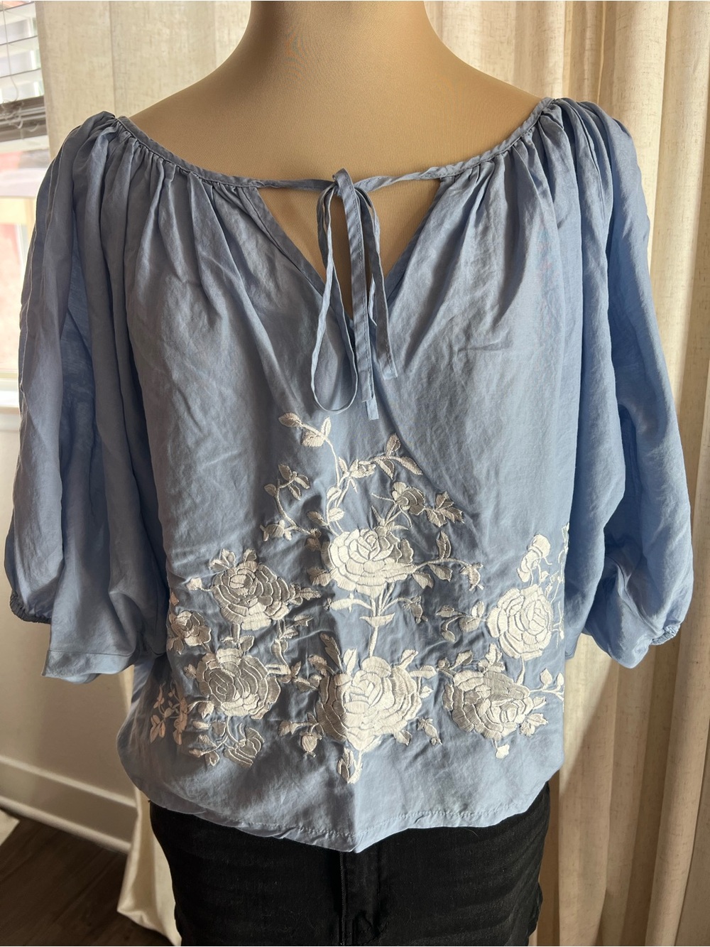 Fifteen twenty baby blue blouse